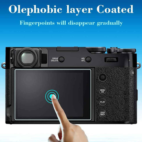 Screen Protector for Fujifilm X100VI X100V Camera, 3 Pack with Hot Shoe Cover, 0.3mm 9H Hardness