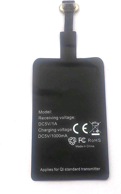 Wireless Charging Receiver Adapter, Qi Receiver Compatible with Google Pixel, Samsung, LG, and Other USB-C Android