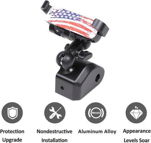 Aluminum Alloy Dashboard Side Mobile Phone Holder Trim for Land Rover Defender 90 110 130 2020-2024, Car Central