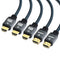 Yauhody HDMI 2.1 Cable 6.6ft (5 Pack), High Speed 48Gbps 8K HDMI