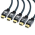 Yauhody HDMI 2.1 Cable 6.6ft (5 Pack), High Speed 48Gbps 8K HDMI