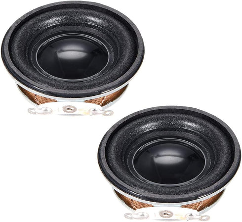 uxcell 3W 4 Ohm DIY Speaker, 40mm Round Shape Replacement Loudspeaker, 2pcs