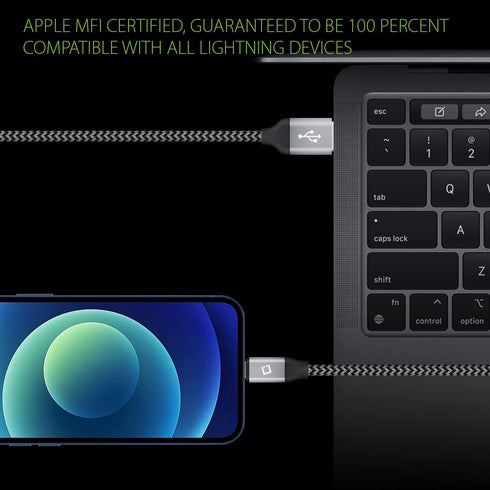 Cellet iPhone Charger Cable - Lightning Charging Cord Compatible for Apple iPhone 14 Pro Max Plus and More