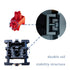 GATERON Zero Degree Fully Silent Silver Keyboard Switches, Linear 0° Dual-Rail 45g Force SMD LED (35 PCS)