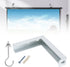 The Lord of the Tools Projector Screen L-Bracket Mounting Hanger Holder, Adjustable Extension with Hook for 20KG