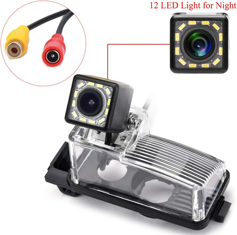 12 LED Adjustable Angle Car Rear View Camera for Nissan Tiida/Versa, Waterproof Reversing Backup Camera
