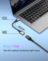 8K 8K@60Hz/4K@120Hz Mini HDMI to HDMI Adapter, Mini HDMI Male to HDMI Female Cable UHD HDR ARC HDCP, Compatible