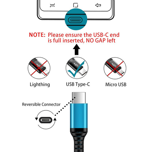 C Charger Cord Fast Charging USB Type C Cable Android Charger Cables 6FT 2Pack for Samsung Galaxy S24 S23 S22 S21 S20 Ultra S20+ Note 20 10 S10 S9 Plus A12 A11 A52 OnePlus Google Pixel 6 5 4 4a 3a XL