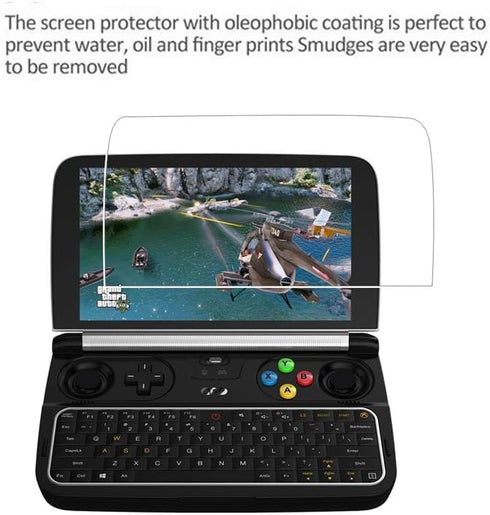 GPD WIN 2 Screen Protector - 9H Hardness Tempered Glass with Anti-fingerprint, Bubble-Free, Crystal Clear