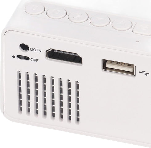 Mini Projector, 1080P Portable Outdoor Movie Projector with 24-60inch Projection Size, USB LED Projector for Home