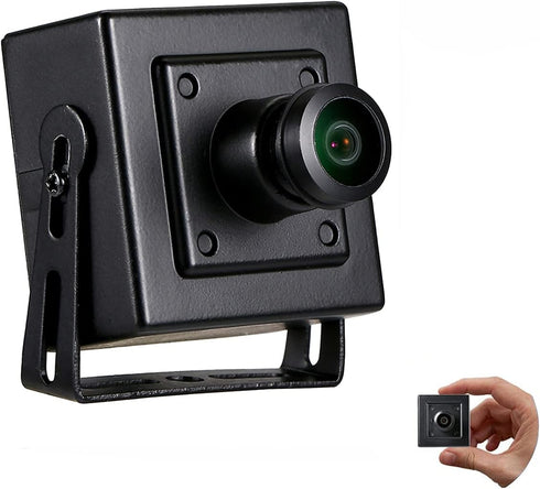REVOTECH Mini Fisheye Security IP Camera, HD 3MP Indoor Camera with 1.44mm Lens, 180 Degree Wide Angle P2P Remote View