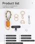 project-cb Phone Finger Ring Strap - Phone Tether Tab, Lanyard, Key Chain, Charms for Phone Case Accessories