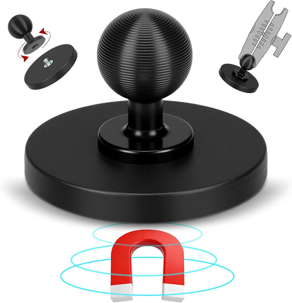 Youyole 66 mm (2.6) Diameter Round Magnetic Base 25 mm (1 Inch) Aluminum