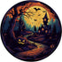Halloween Pumpkins House Haunted Horror, Spooky Bats Moon PopSockets Standard PopGrip