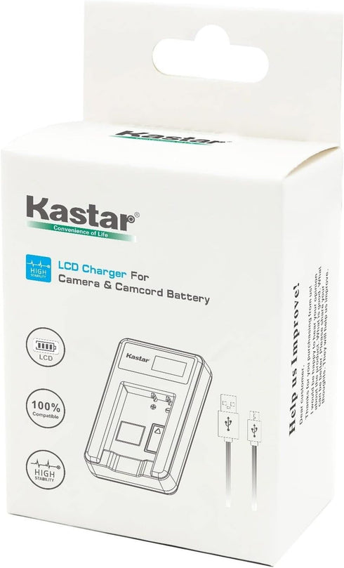Kastar 3-Pack NP-FM500H Battery and LED2 USB Charger for Sony DSLR-A560Y, DSLR-A580, a580, Alpha A580