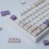 Tsungup PBT Keycaps, 142 Keys Cherry Profile Dye Sublimation Taro Crisp Customized Keycaps for ANSI Layout MX Switches