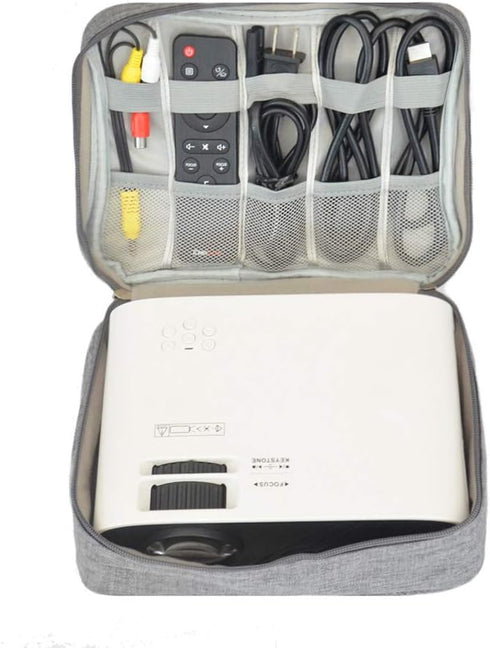 BYOYO Carrying Bag Case Storage Organizer for Projectors and Accessories (Black,Single)