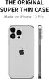PEEL Original Super Thin Case for iPhone 13 Pro (Clear Hard) - Sleek Minimalist Design, Ultra Slim