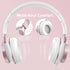 Headsets Headsets 3.5mm AILIHEN Wired Headphones with Mic, Girls Headphones for School, On-Ear for Chromebook Laptop