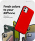 GOOSPERY Magnetic Door Bumper for iPhone 11 | Wallet Case with Card Holder, Protective Dual Layer Bumper - Red
