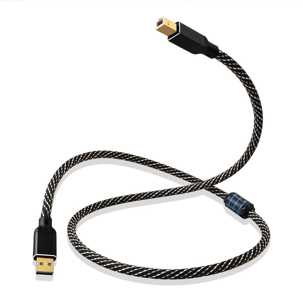 3.0 USB 6.56ft HiFi Audio Cable -USB A to USB B,4N OFC