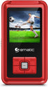 Ematic 8GB MP3 Video Player with FM Tuner/Recorder and 1.5-inch Color Screen, Red