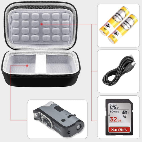 Microscope Case for Carson MicroFlip 100x-250x LED and UV Lighted Pocket Microscope, Black (Case Only)