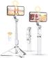 Selfie Stick Tripod with Wireless Remote, 46'' Cellphone Tripod with LED Fill Light for iPhone 16/15/14/13/12/11 and