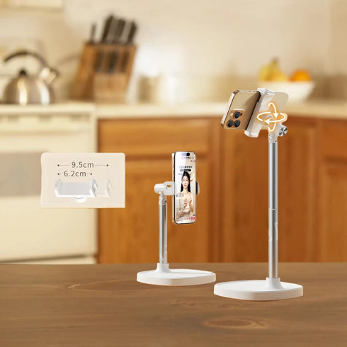 Hosann Century Hosannn Century Adjustable Cell Phone Stand Rotating Lifting Mobile Phone Holder for Desk & Video