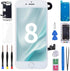 iPhone 8 Screen Replacement 4.7" White with Home Button, 3D Touch LCD Display Digitizer for iPhone SE 2nd 2020