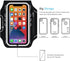 JEMACHE Running Armband for iPhone 12 Pro, 13, 14, 15, 16, Samsung Galaxy S21, S22, S23, S24, S25, Black Arm Band with