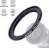 67mm Lens to 95mm Camera Filter Ring,Compatible with All 67mm Camera Lens & 95mm UV,ND,CPL Lens Hood Accessories,Made of CNC Machined Aluminum(67-95mm)