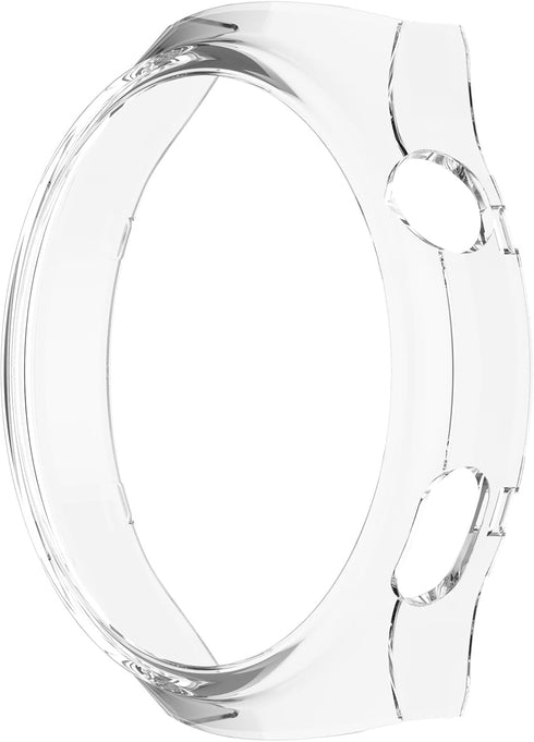 Clear Tempered Glass Screen Protector Case for Huawei Watch 4 Pro, TenCloud Bumper Protective Accessories