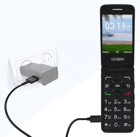 Boda Replacement USB Charger Data Transfer Cable Compatible for Alcatel Smartflip Phone Alcatel Go Flip/Alcatel Cingular Flip 2 4G LTE Flip/Tracfone Alcatel MyFlip/QuickFlip by Boda