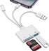 Ardaddyn 3-in-1 SD Card Reader for iPhone 17 16 15 14 iPad, Memory