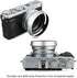 JJC LH-X100 Lens Hood Sun Shade with 49mm Filter Adapter for Fuji X100VI X100V X100F X100T