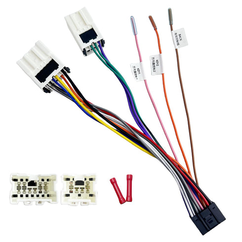 16Pin ISO Aftermarket Radio Harness Adapter for Nissan 1995-2013 Infiniti 1997-2012, 16Pin
