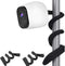 Uogw 2 Pack Flexible Twist Mount for Arlo Pro 4, Pro 3, Pro 2, Ultra, Baby, Go, Wall Mount Bracket, Black