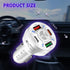 4 Port USB C Car Charger Adapter with LED Light, Quick Charge Type C/PD 20W/QC 3.0 for iPhone 14 13 12 S22 S21 (White)