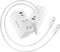 SUPERONE Retractable iPhone Charger, 4-Port USB C Charger Block, iPhone Chargers Fast Charging