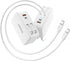SUPERONE Retractable iPhone Charger, 4-Port USB C Charger Block, iPhone Chargers Fast Charging