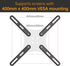 Yantuo 32 55 inch 400x400mm VESA Extension Mount Adapter Brackets Kit for Screens to LCD LED TV, TV Mount Steel