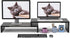 WESTREE Dual Monitor Stand Riser - 2 Shelf Computer Monitor Stand with Adjustable Length and Angle for Desktop Organizer