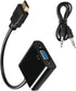 VLSQHNCF 1080P Seamlessly HDMI to VGA Adapter, HDMI Male to VGA Female Unidirectional Converter, Supports Sound