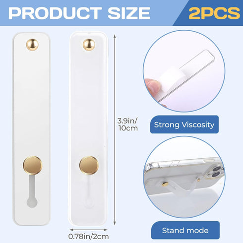 OLLBIT 2PCS Phone Grip Finger Holder Loopy Phone Case Phone Grips for Back of Phone Universal Portable Phone Strap