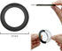 TENOC Rotatable Magnetic Phone Kickstand - Matte Black Ring Holder