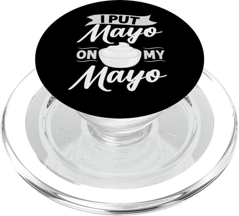 Mayonnaise Sauce Funny Food Dressing Recipe PopSockets MagSafe PopGrip for iPhone