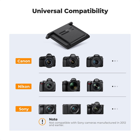 K&F Concept Universal Camera Hot Shoe Cover, 6-Pack ABS Protector Cap for Canon Nikon Sony DSLR, SLR, Mirrorless