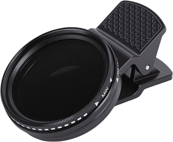 Diyeeni 37mm Clip On ND2 - ND400 Phone Lens ND Filter Kit, Variable