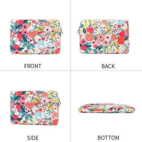 Garden Rose Waterproof Laptop Sleeve, 14 inch Laptop Case Bag